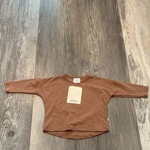 Jax & Lennon Bronzed Rose Drop Shoulder Top